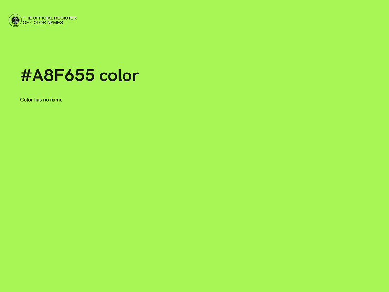 #A8F655 color image