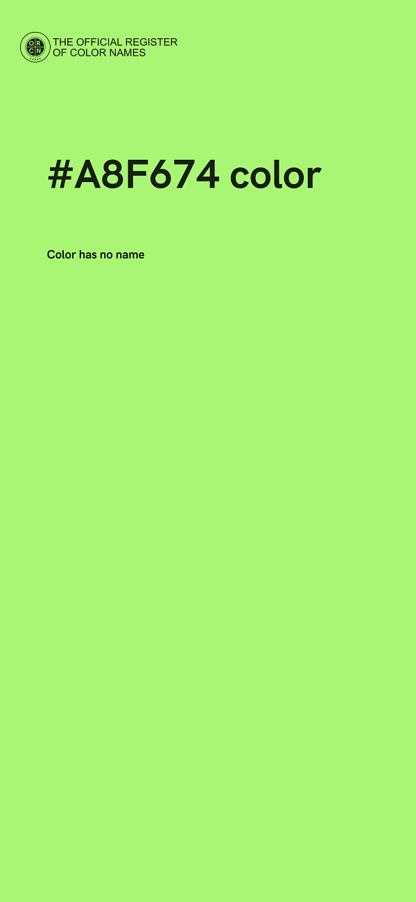 #A8F674 color image