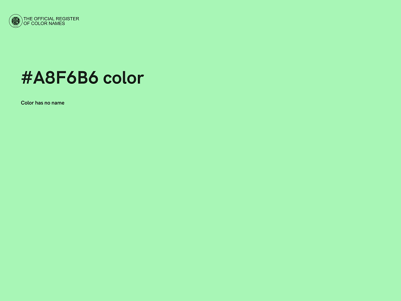 #A8F6B6 color image