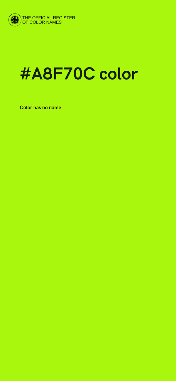#A8F70C color image