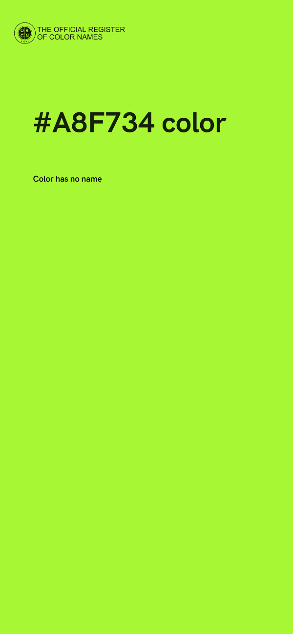 #A8F734 color image
