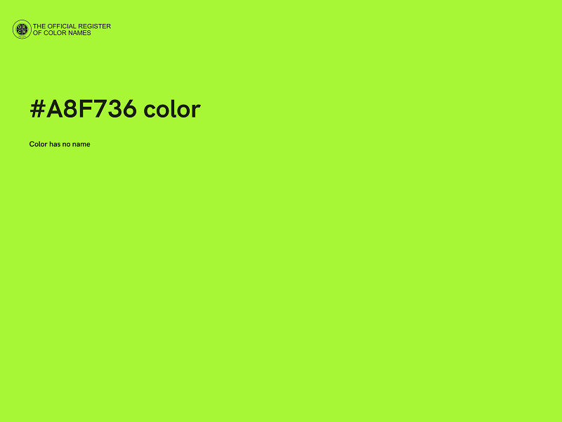 #A8F736 color image