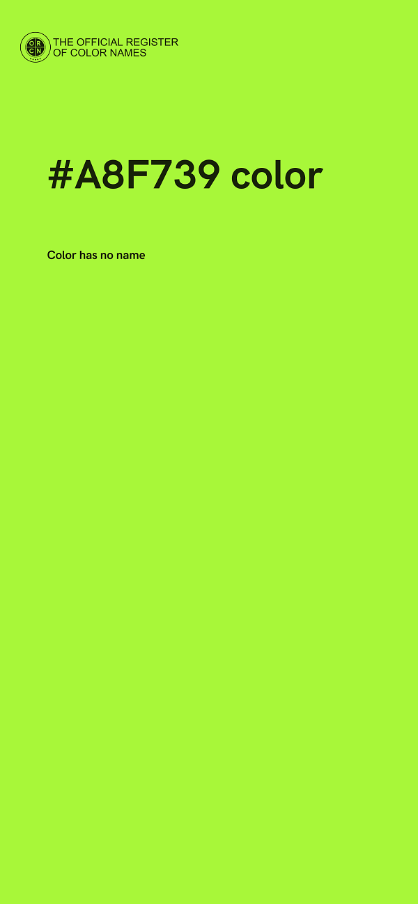 #A8F739 color image