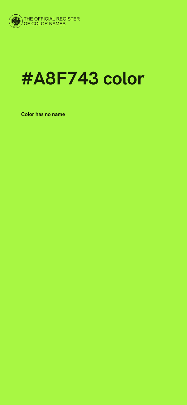 #A8F743 color image
