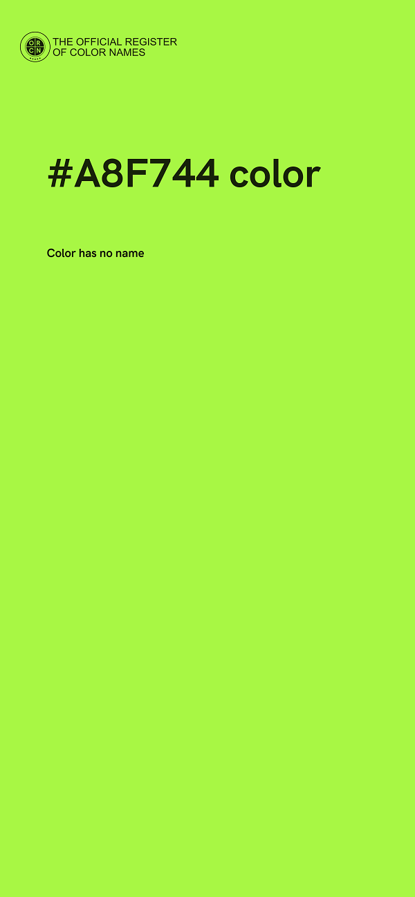 #A8F744 color image