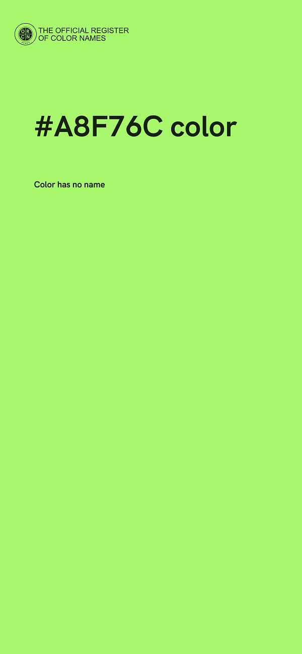 #A8F76C color image