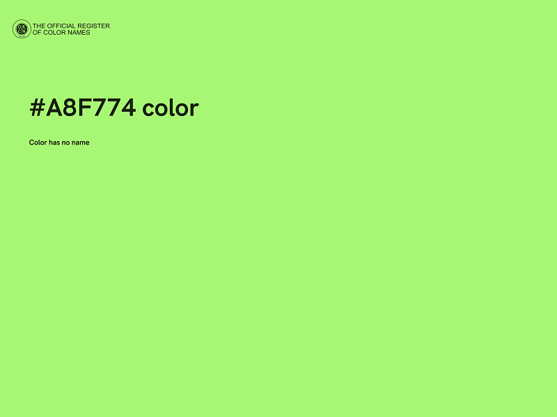 #A8F774 color image