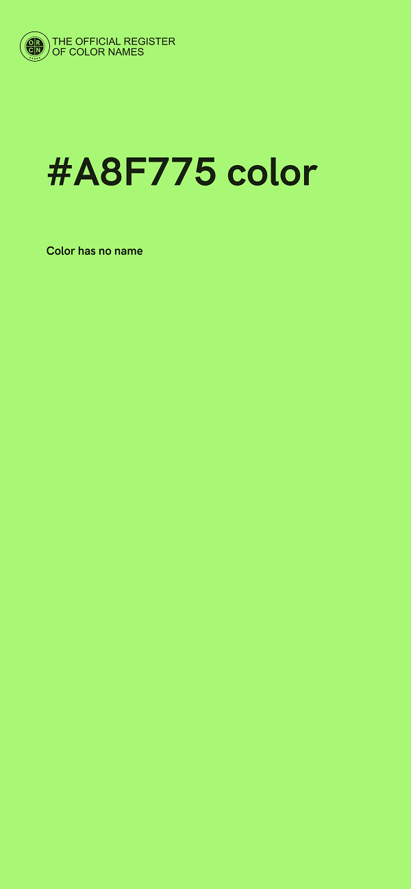 #A8F775 color image