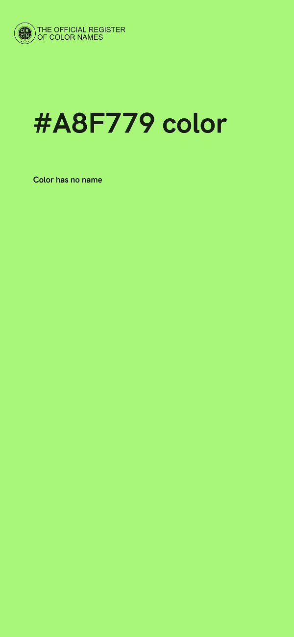 #A8F779 color image