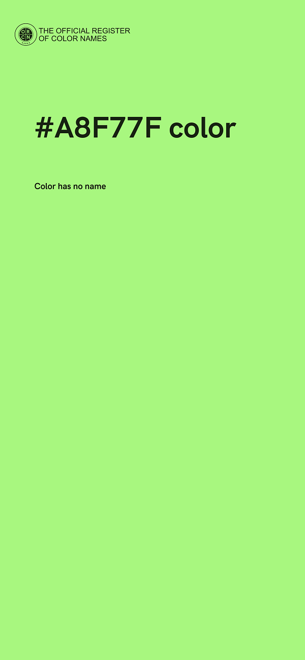 #A8F77F color image