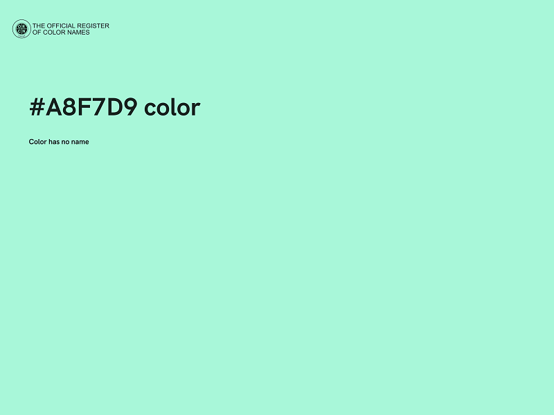 #A8F7D9 color image
