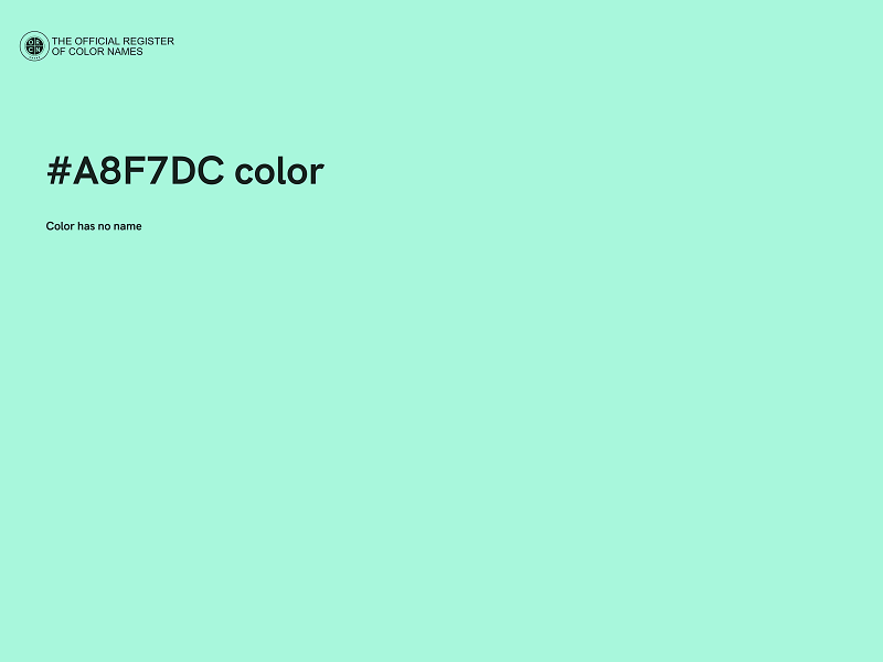 #A8F7DC color image