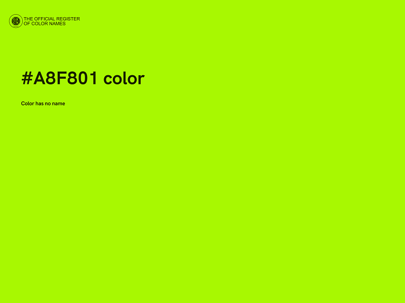 #A8F801 color image