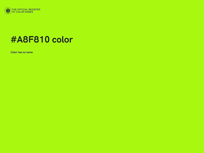 #A8F810 color image