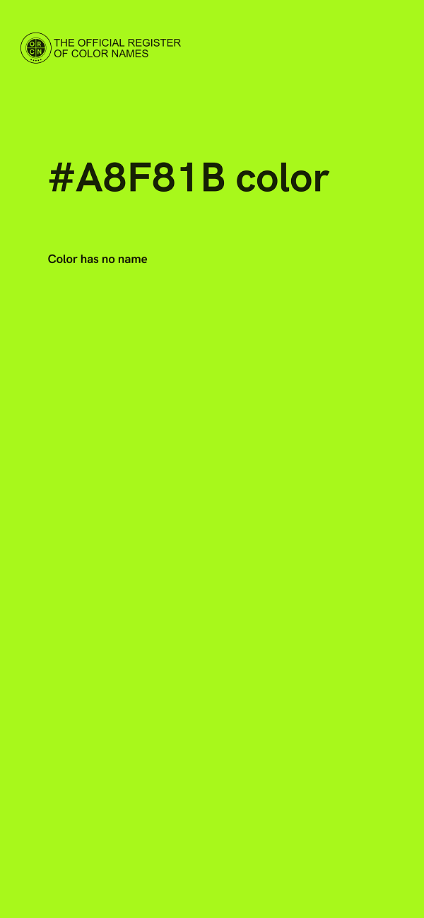 #A8F81B color image