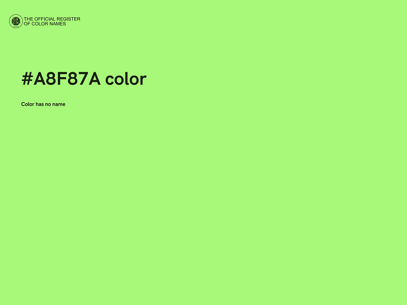 #A8F87A color image