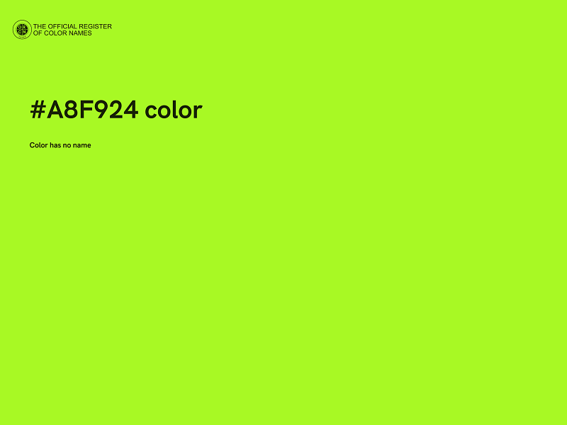 #A8F924 color image