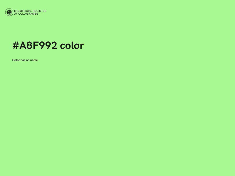 #A8F992 color image