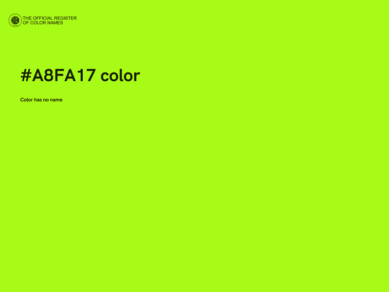 #A8FA17 color image