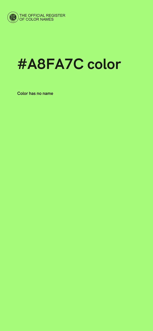 #A8FA7C color image