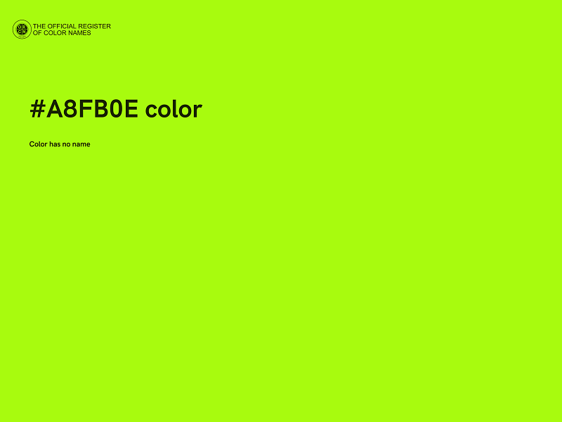 #A8FB0E color image