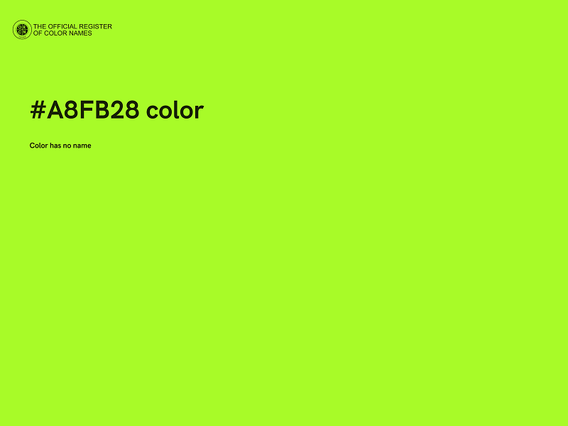#A8FB28 color image