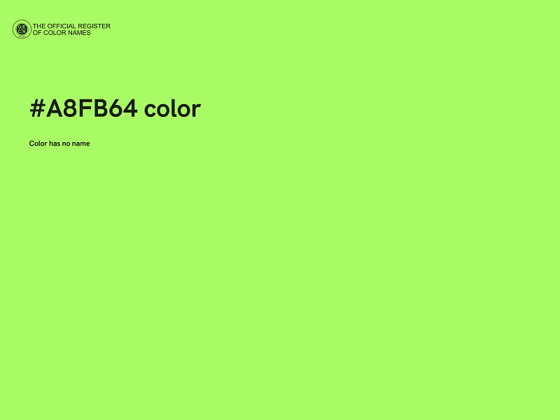 #A8FB64 color image