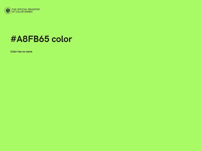 #A8FB65 color image