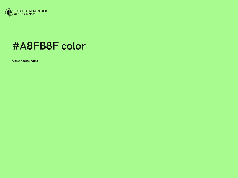 #A8FB8F color image