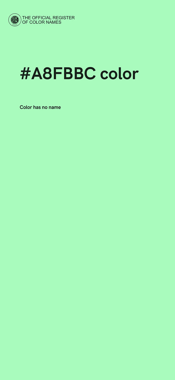 #A8FBBC color image