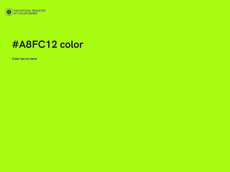 #A8FC12 color image