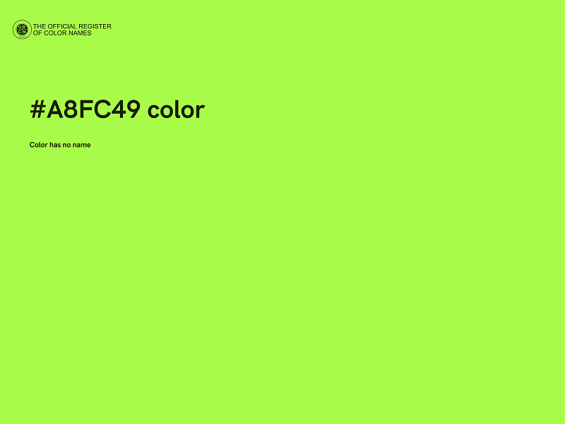 #A8FC49 color image