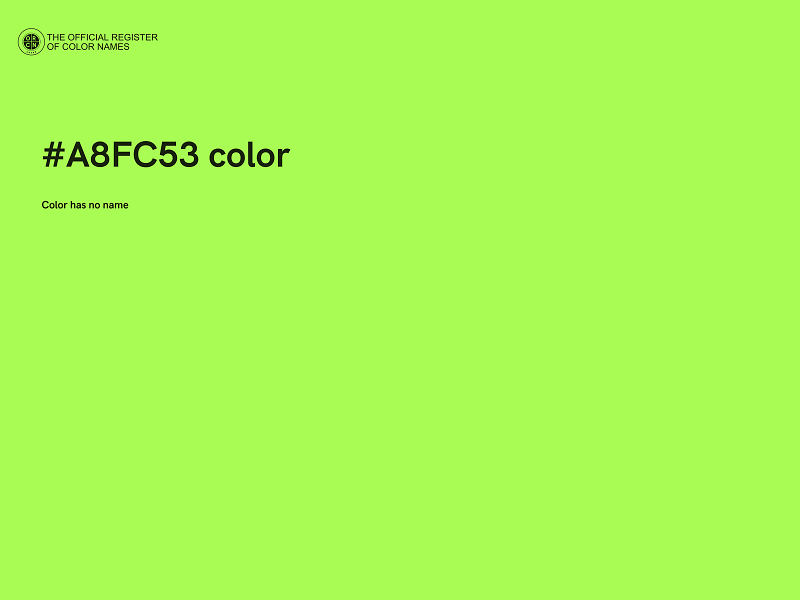 #A8FC53 color image
