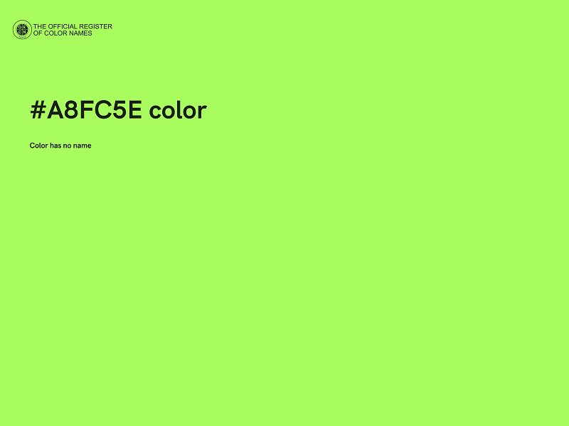 #A8FC5E color image