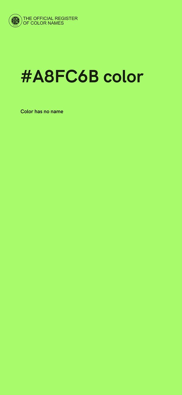 #A8FC6B color image