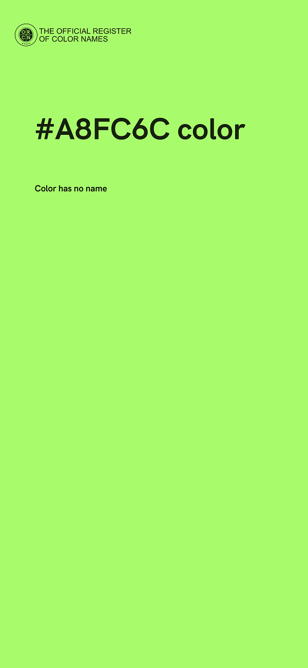 #A8FC6C color image
