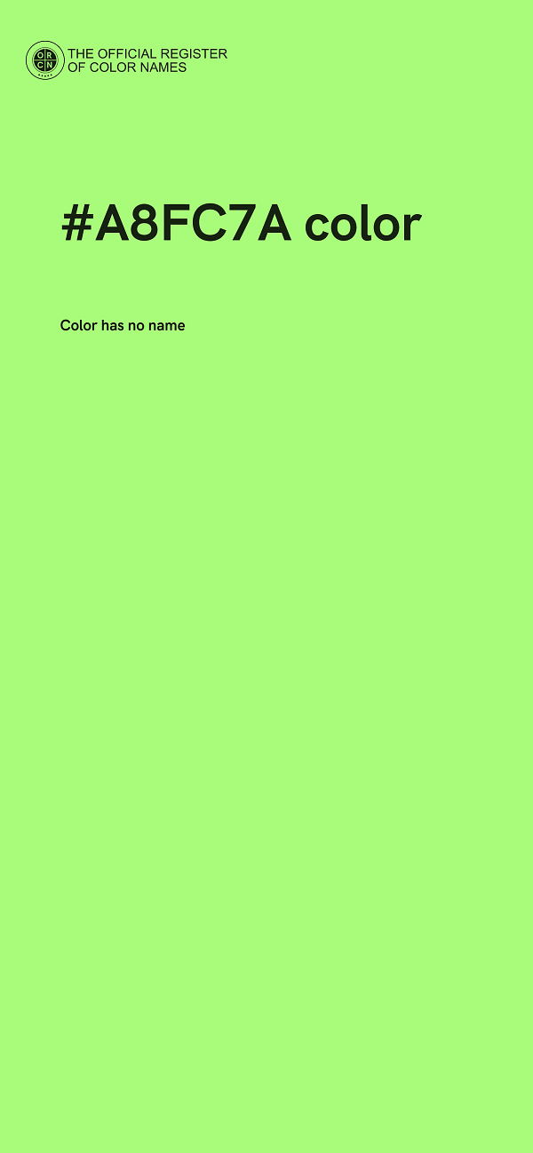 #A8FC7A color image