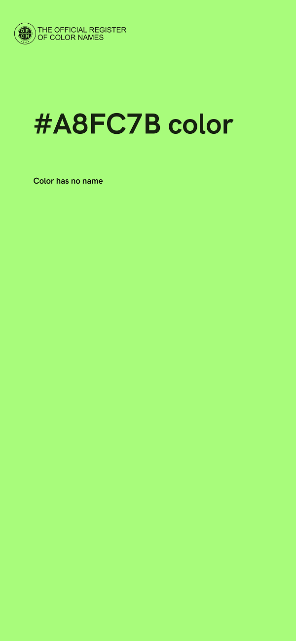 #A8FC7B color image