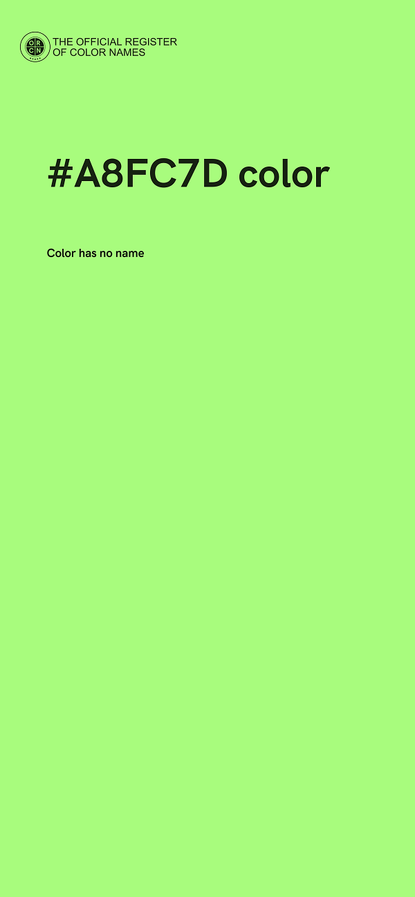 #A8FC7D color image
