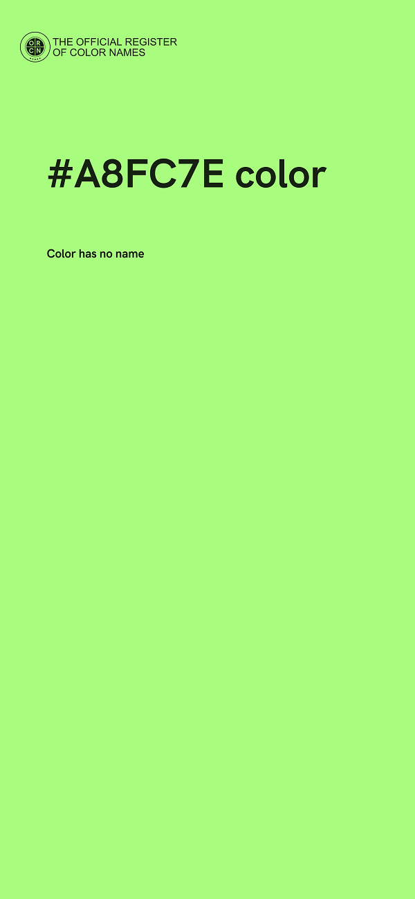 #A8FC7E color image