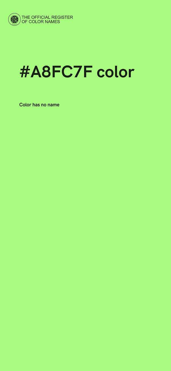 #A8FC7F color image