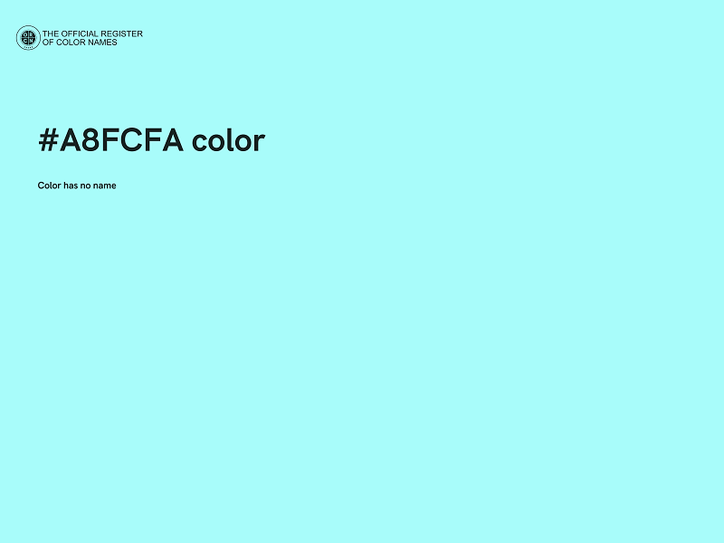 #A8FCFA color image