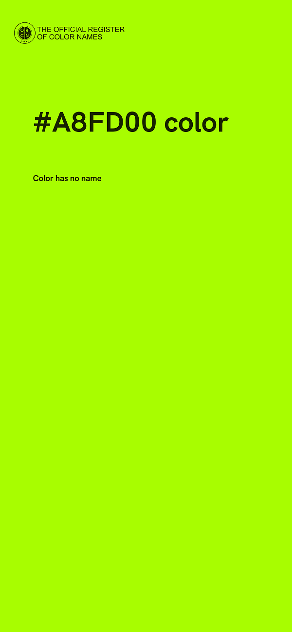 #A8FD00 color image