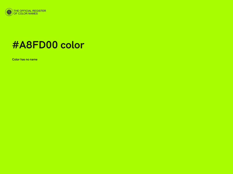 #A8FD00 color image