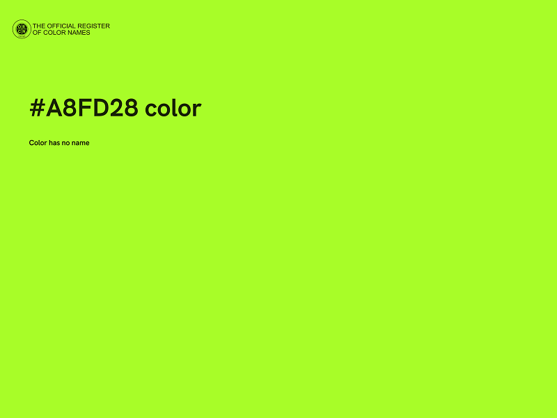 #A8FD28 color image