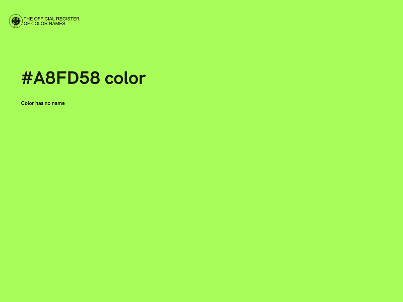 #A8FD58 color image