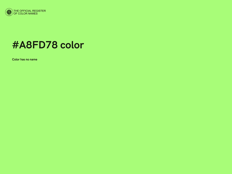 #A8FD78 color image