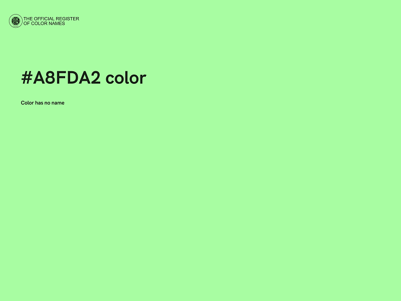 #A8FDA2 color image
