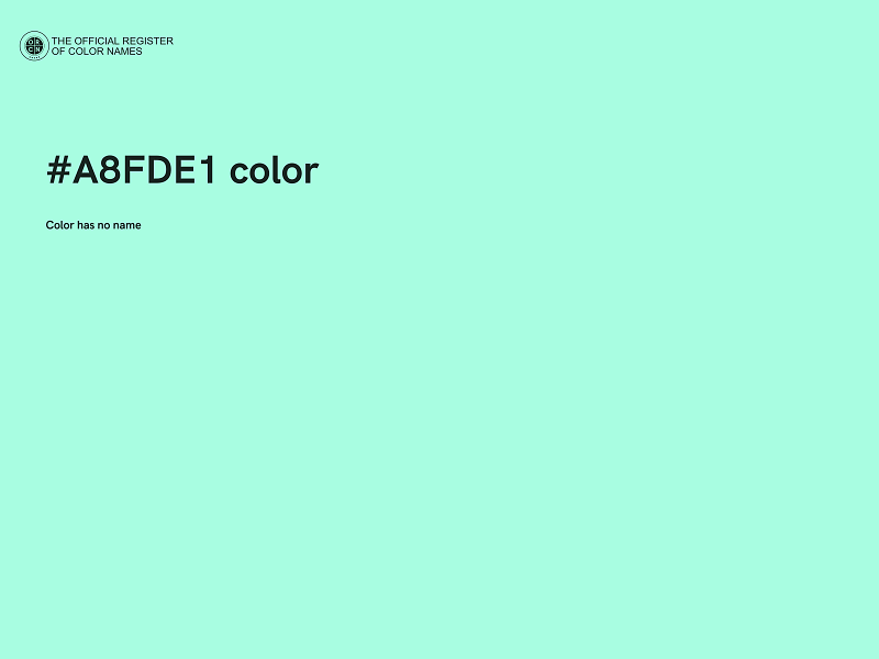 #A8FDE1 color image
