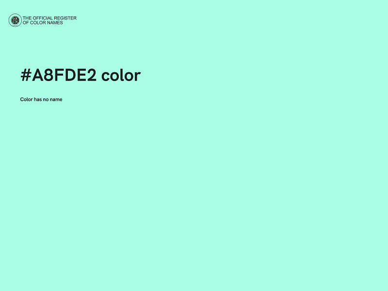 #A8FDE2 color image